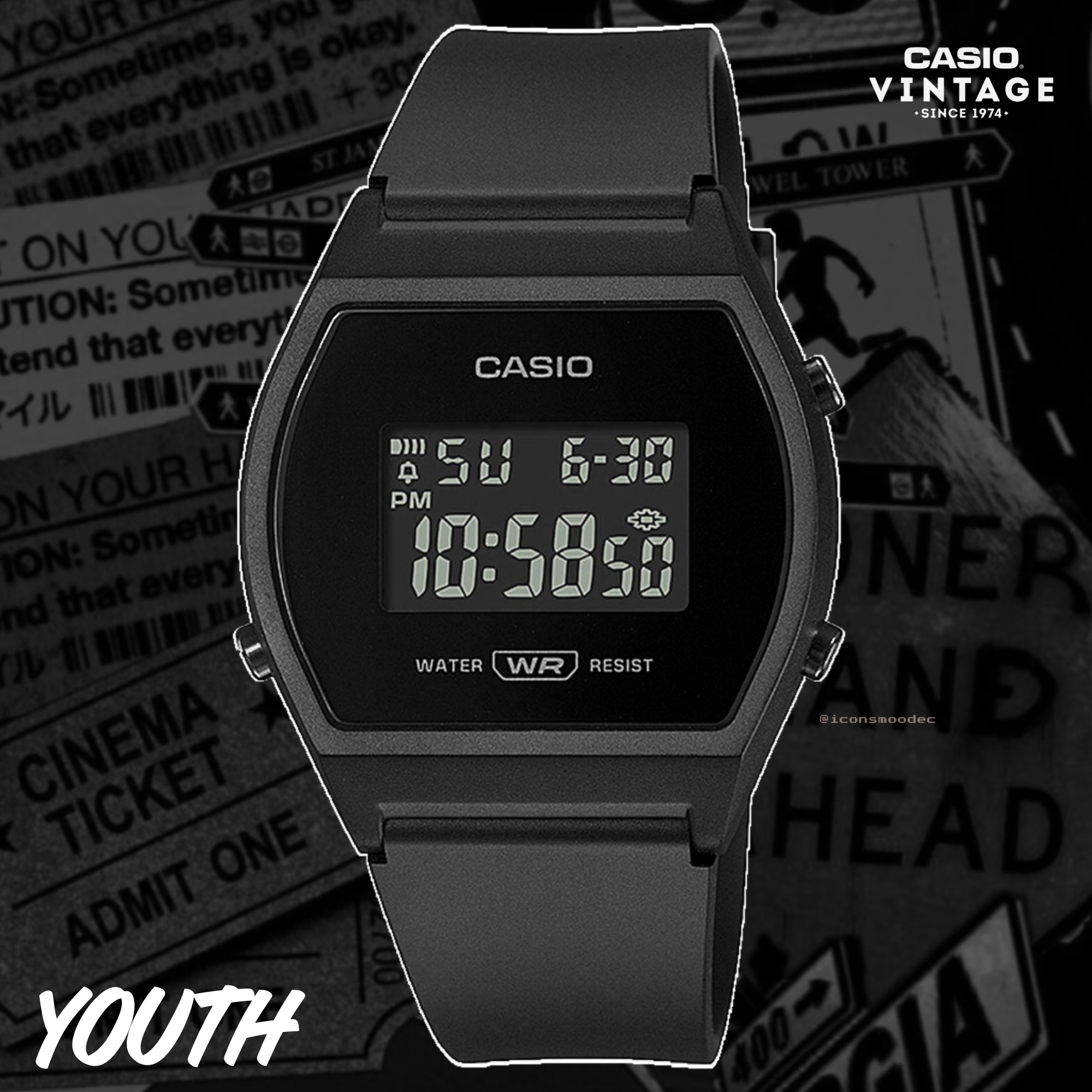 Reloj Casio Vintage Negro Casio Color Negro CASIO RETRO NEGRO